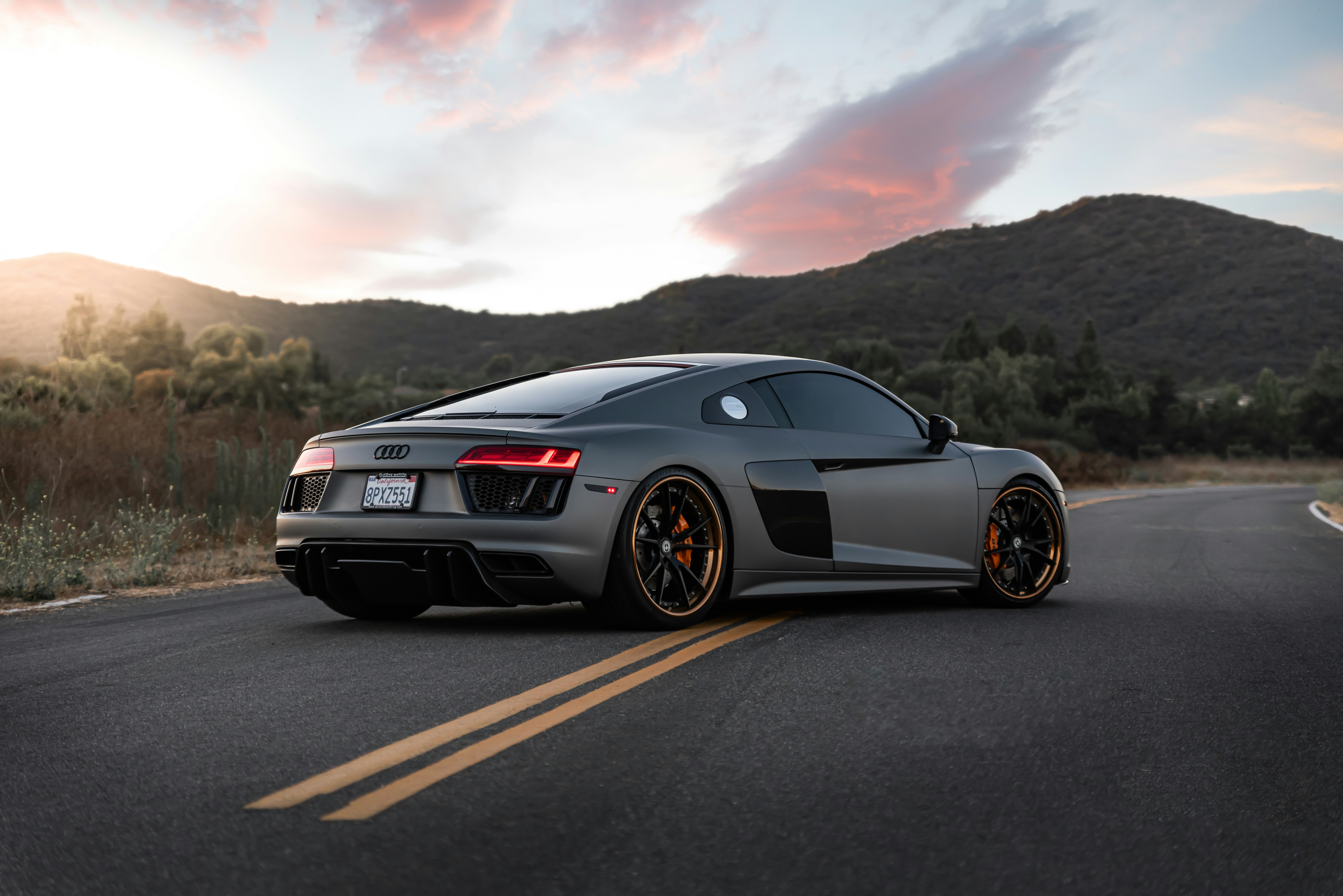 Grey audi