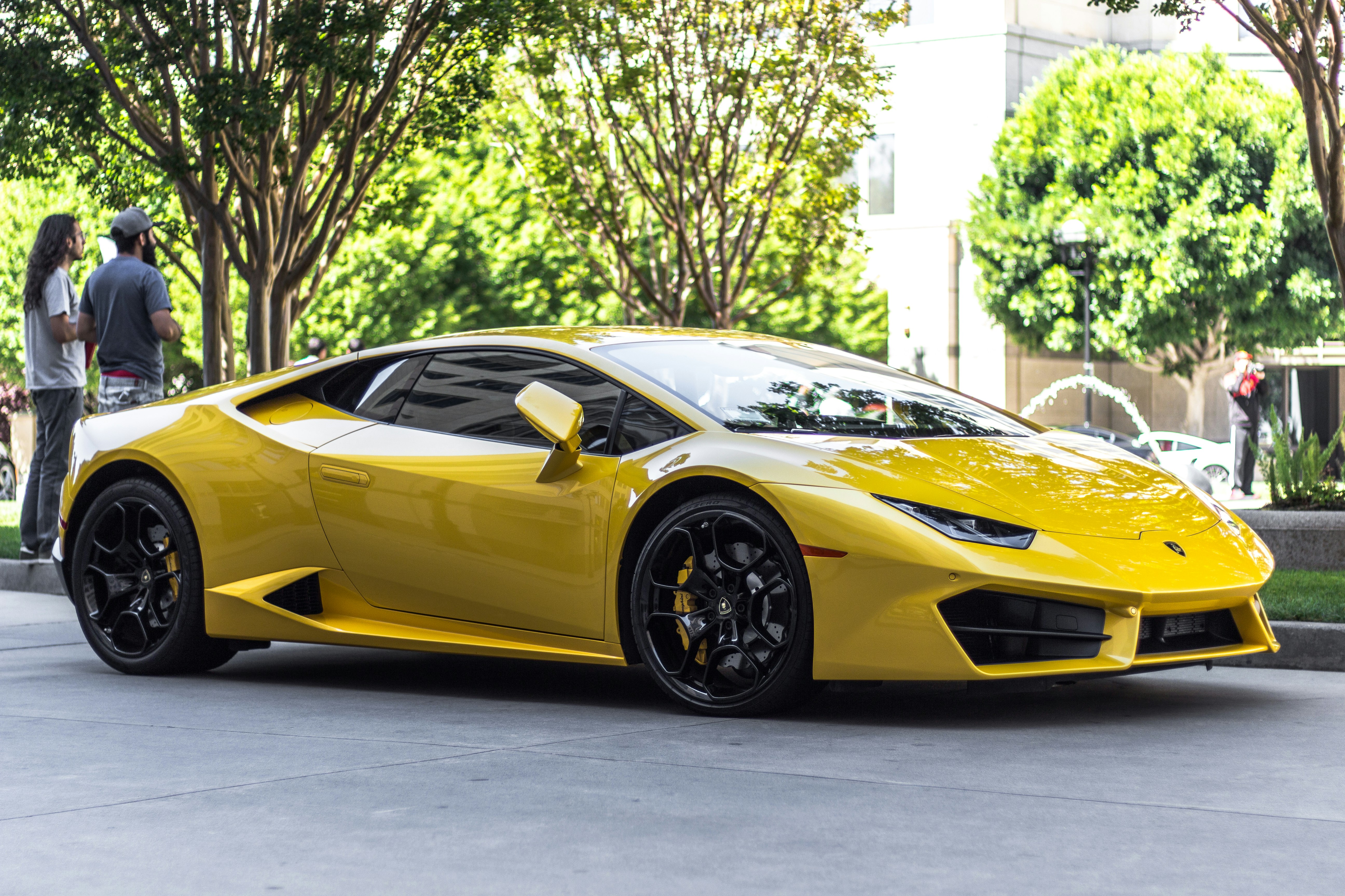 racing yellow ferrari