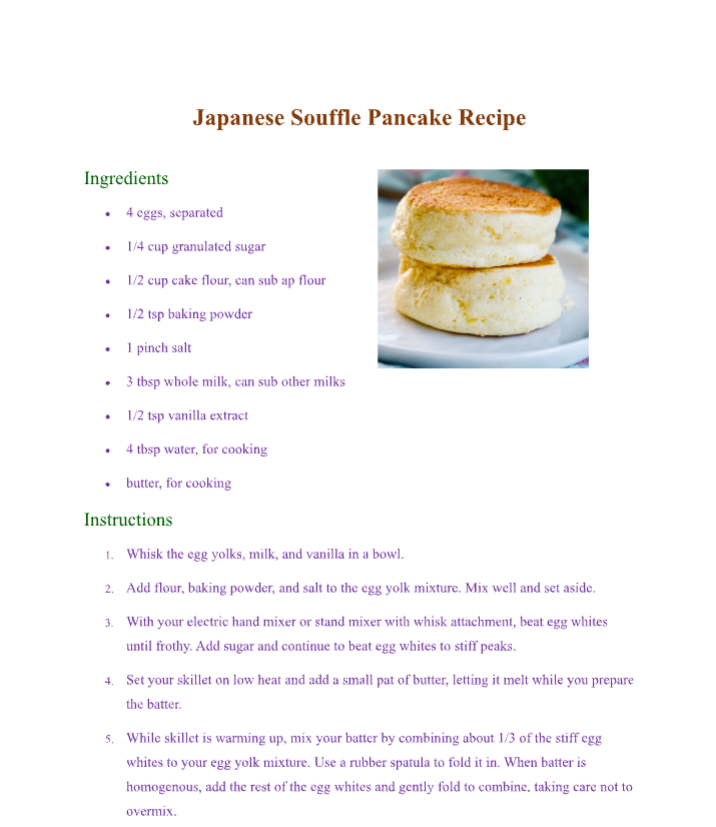 Willis Max Recipe Book