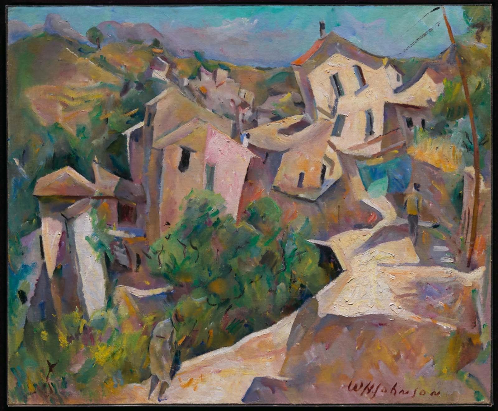 original painting titled Cagnes-sur-Mer by William H. Johnson