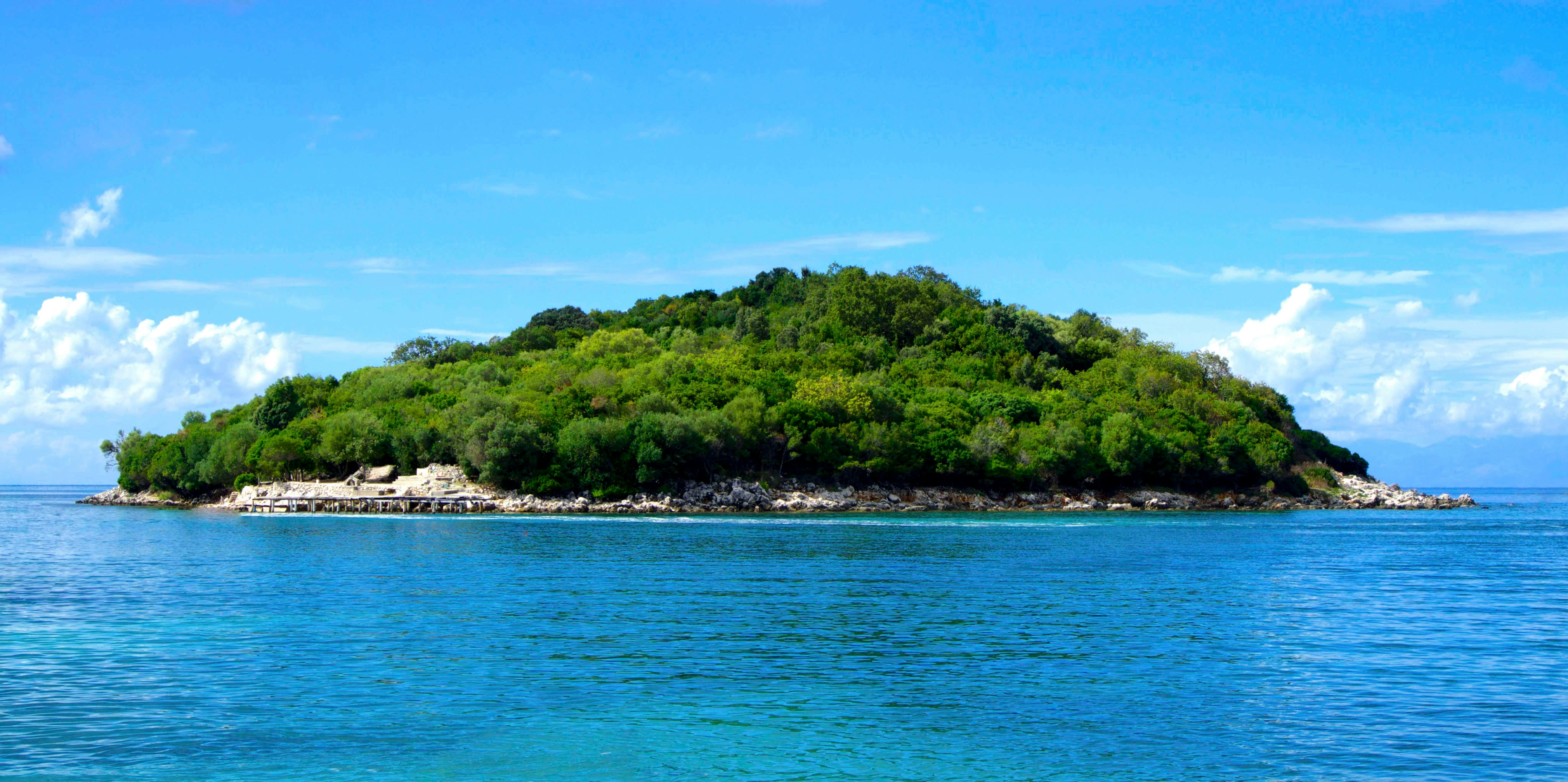 An island in the distance
