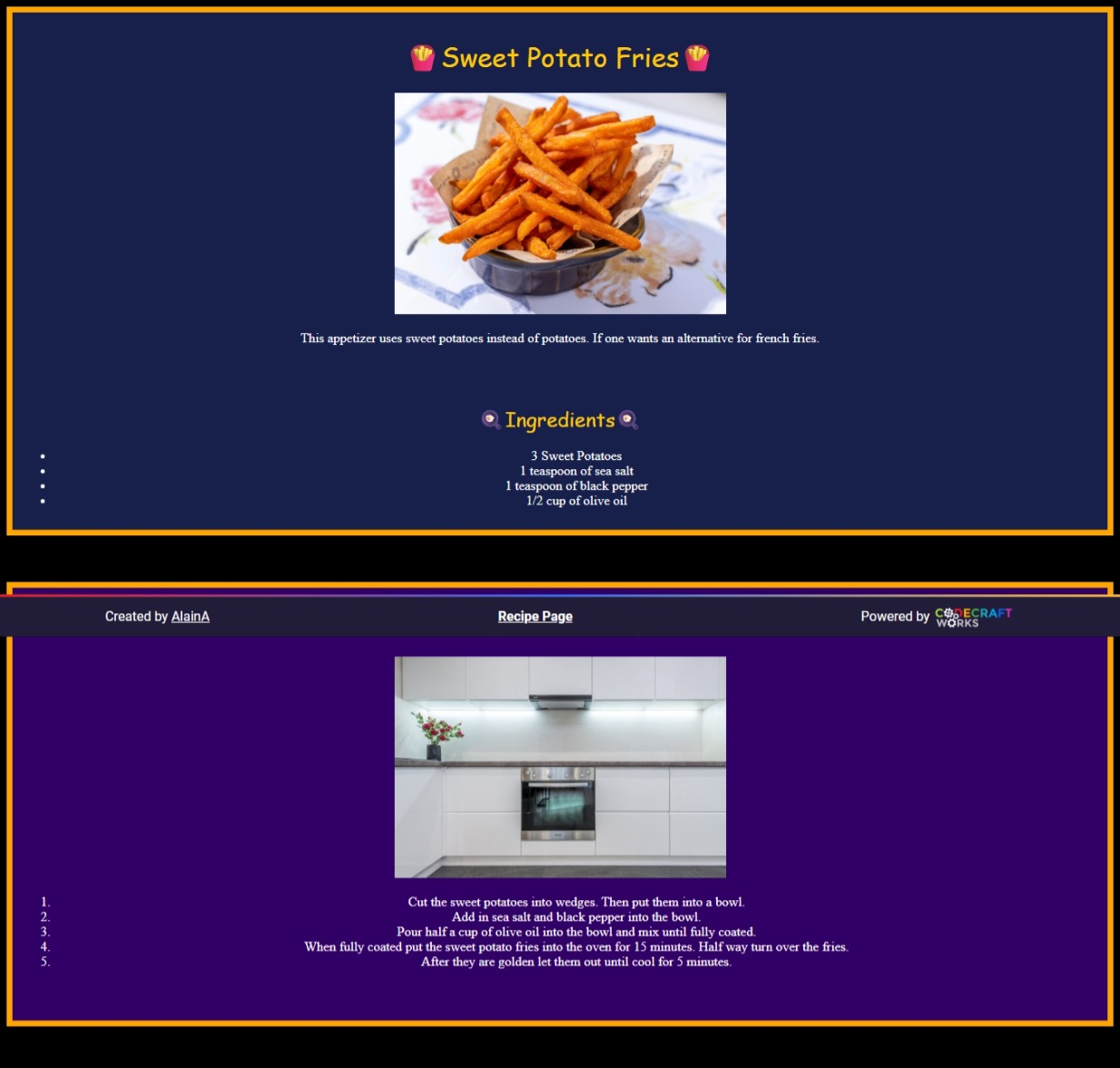 How to make Sweet Potato Fries