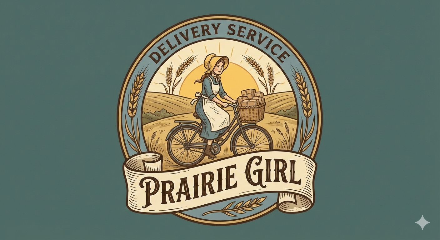 Prairie Girl delivery service logo.