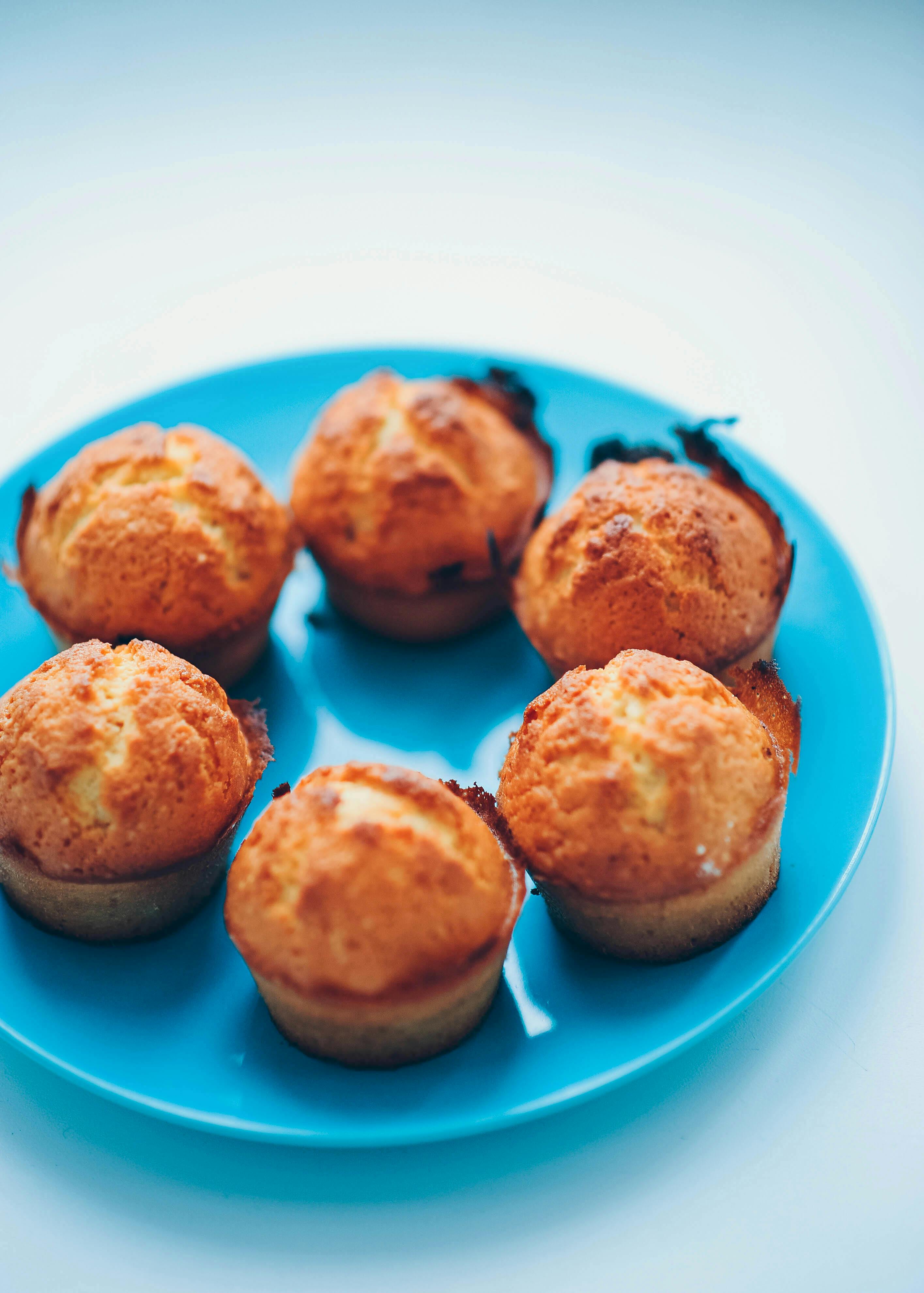 Muffins on a plate