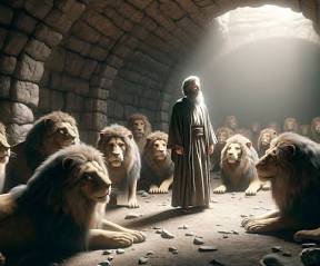 Daniel in Lion Den