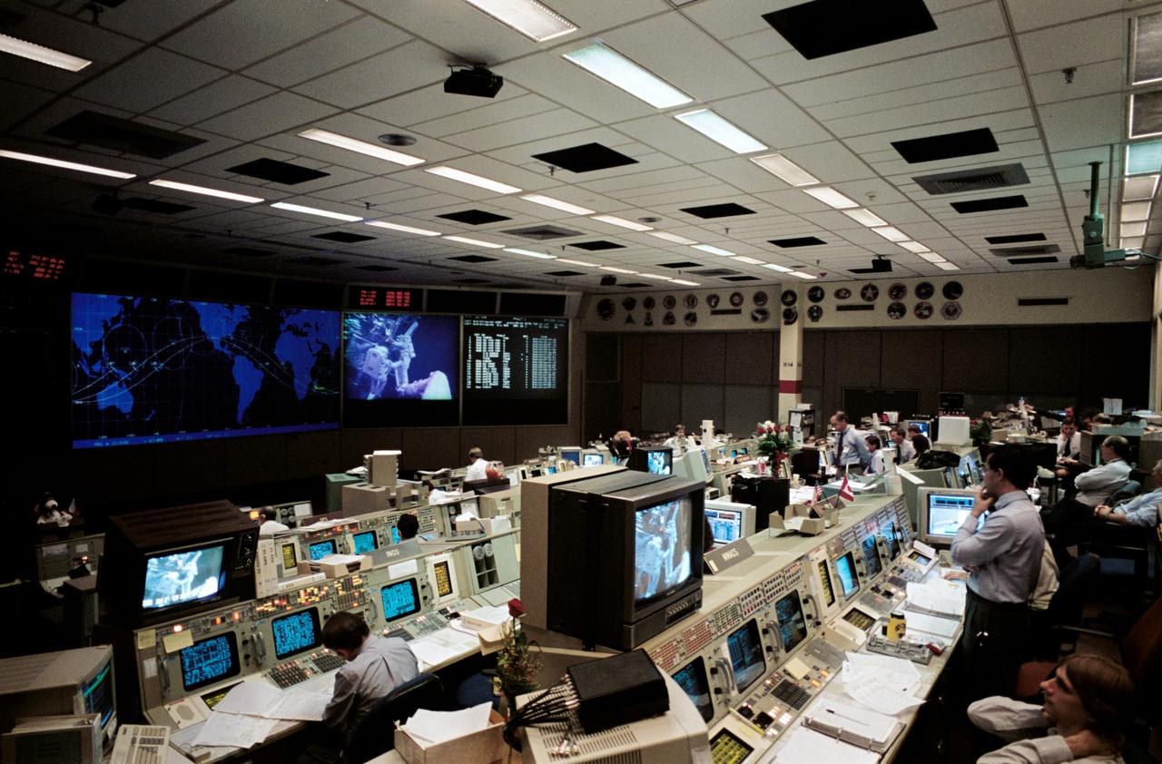 The mission control room.